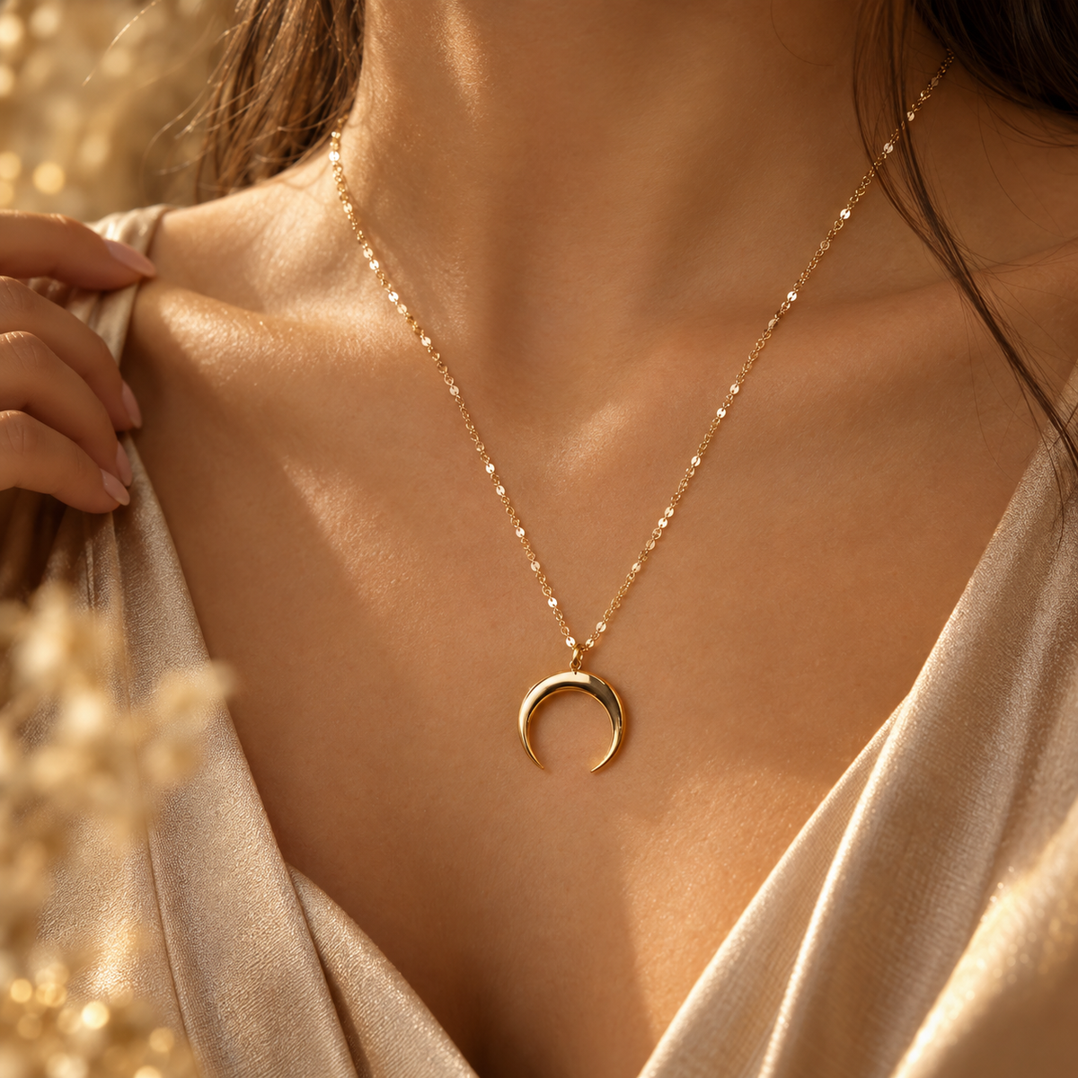 Collier Croissant de Lune Élégance